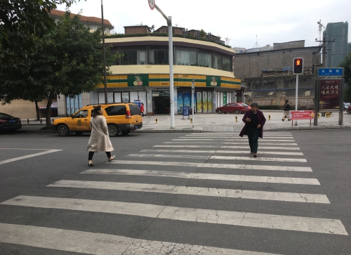 过斑马线 闯红灯、玩手机